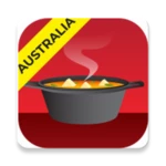 australian food recipes app android application logo